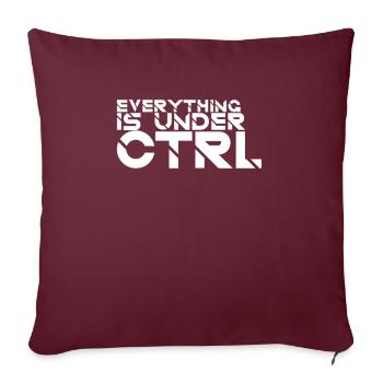 "Everything Ctrl | Computer Science" - Sofa pillowcase 17,3'' x 17,3'' (45 x 45 cm) - burgundy - Front