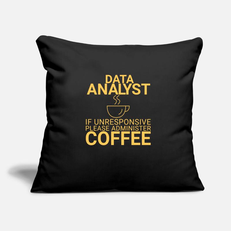 "Data Analyst Coffee | Data Scientist" Sofakissenbezug 45 x 45 cm
