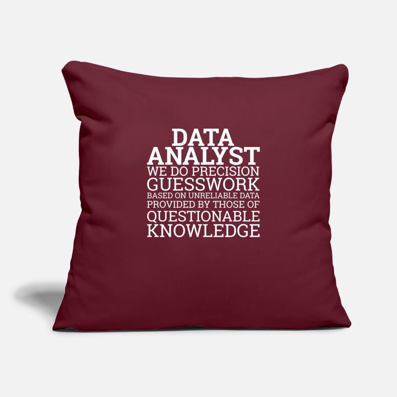 "Data Analyst Guesswork | Data Scientist" Sofa pillowcase 17,3'' x 17,3'' (45 x 45 cm)