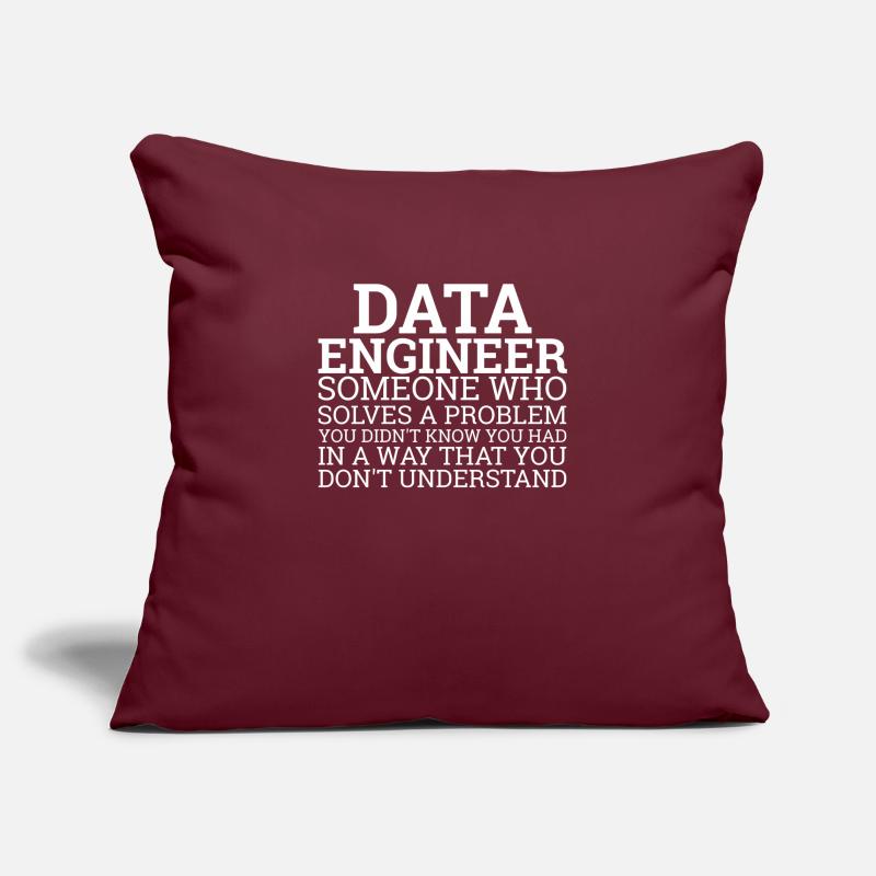 "Data Engineer Solve Problems | Data Scientist" Sofakissenbezug 45 x 45 cm