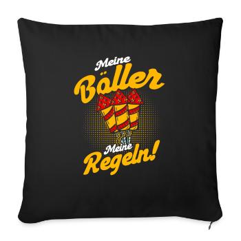 Silvester Feuerwerker Feuerwerk Geschenk - Sofakissenbezug 45 x 45 cm - Schwarz - Vorne