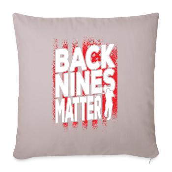 Back Nines Matter Your Hole is my Goal Golf - Housse de coussin décorative 45 x 45 cm - taupe clair - Devant