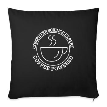 "Computer Science Expert Coffee | Informatik" - Sofakissenbezug 45 x 45 cm - Schwarz - Vorne