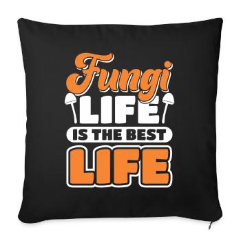 Mushroom Hunter Mushroom Mushrooms Gift - Sofa pillowcase 17,3'' x 17,3'' (45 x 45 cm) - black - Front