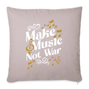 Musiker Rock Jazz Band Musik Gitarren Klavier - Sofakissenbezug 45 x 45 cm - helles Taupe - Vorne