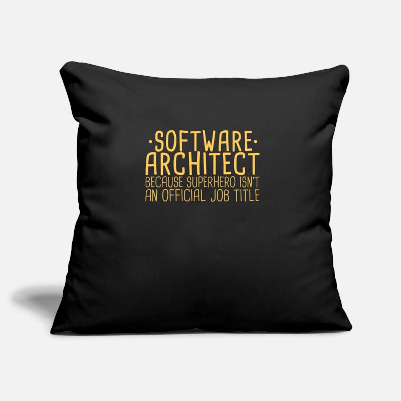 Software Architect Superhero | Software Architecture Sofa pillowcase 17,3'' x 17,3'' (45 x 45 cm)