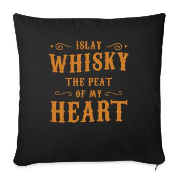 Whiskey Lover Whisky Drinker Gift - Sofa pillowcase 17,3'' x 17,3'' (45 x 45 cm) - black - Front