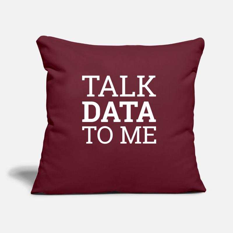 "Talk Data Data Science | Data Science" Sofakissenbezug 45 x 45 cm
