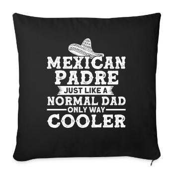 Mexican Mexican Flag Proud Mexican - Sofa pillowcase 17,3'' x 17,3'' (45 x 45 cm) - black - Front