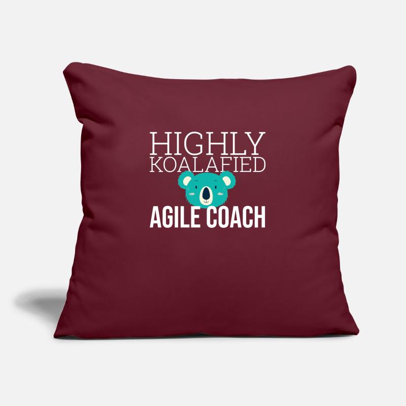 "Agile Coach Koalafied | Agile" Sofa pillowcase 17,3'' x 17,3'' (45 x 45 cm)