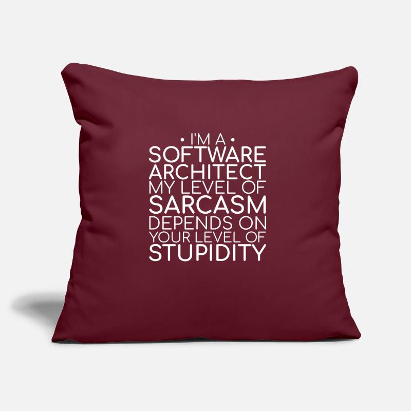 "Software Architect Sarcasm | Software Architecture" Sofa pillowcase 17,3'' x 17,3'' (45 x 45 cm)