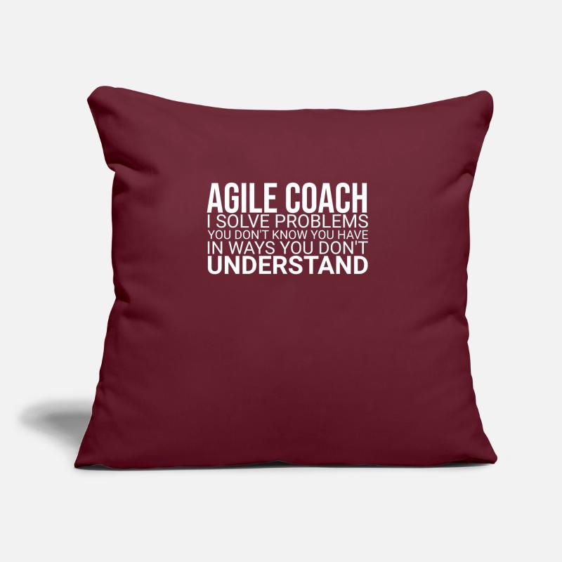 "Agile Coach Solve Problem | Agile" Sofakissenbezug 45 x 45 cm