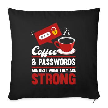 IT Security IT Analyst Cybersecurity Gift - Sofa pillowcase 17,3'' x 17,3'' (45 x 45 cm) - black - Front