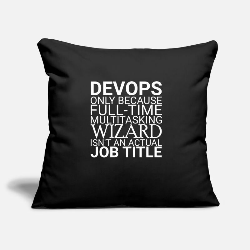 "DevOps Wizard | Softwareentwicklung" Sofakissenbezug 45 x 45 cm