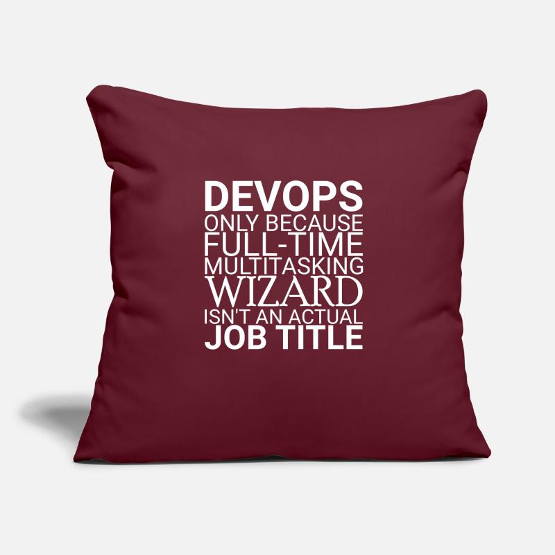 DevOps Wizard | Software Development" Sofa pillowcase 17,3'' x 17,3'' (45 x 45 cm)