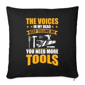 Carpenter & Carpenter Carpenter Gifts - Sofa pillowcase 17,3'' x 17,3'' (45 x 45 cm) - black - Front