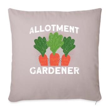Allotment Gardener Gardening Hobby Gardener Gift - Sofa pillowcase 17,3'' x 17,3'' (45 x 45 cm) - light taupe - Front