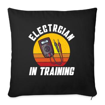 Electrician Electrical Engineer Master Electrician - Sofa pillowcase 17,3'' x 17,3'' (45 x 45 cm) - black - Front