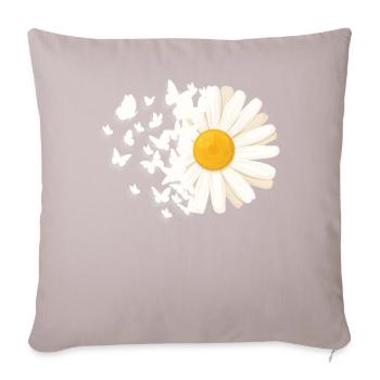 Marguerites Daisy Summer Daisies Flower Garden - Sofa pillowcase 17,3'' x 17,3'' (45 x 45 cm) - light taupe - Front