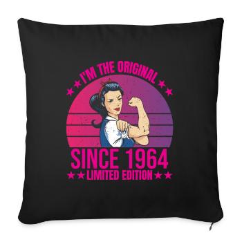 I am the original since 1964 Limited Edition - Sofa pillowcase 17,3'' x 17,3'' (45 x 45 cm) - black - Front