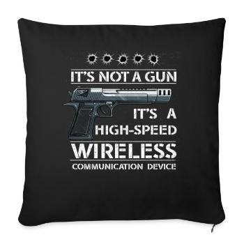 Its Not A Gun Meme Funny Its Not A Gun - Sofa pillowcase 17,3'' x 17,3'' (45 x 45 cm) - black - Front