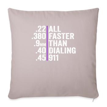 All Faster Than Dialing - Sofa pillowcase 17,3'' x 17,3'' (45 x 45 cm) - light taupe - Front