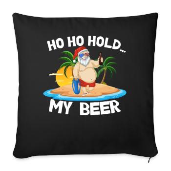 Xmas In July Tropical Beach Vacation Party - Sofa pillowcase 17,3'' x 17,3'' (45 x 45 cm) - black - Front