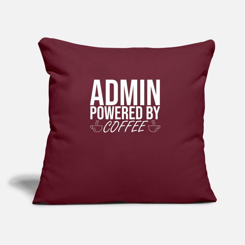 "Admin Coffee | Admin" Sofakissenbezug 45 x 45 cm