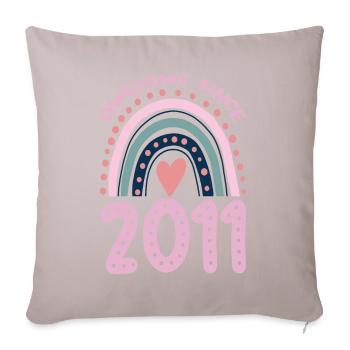 Awesome since 2011 - Sofa pillowcase 17,3'' x 17,3'' (45 x 45 cm) - light taupe - Front