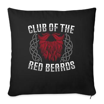 Club of the Red Beards Us Independence Day - Sofa pillowcase 17,3'' x 17,3'' (45 x 45 cm) - black - Front