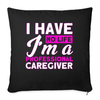 Health Assistance Home Nursing Nurse - Sofa pillowcase 17,3'' x 17,3'' (45 x 45 cm) - black - Front