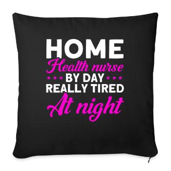 Health Assistance Home Nursing Nurse - Sofa pillowcase 17,3'' x 17,3'' (45 x 45 cm) - black - Front