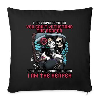 I Am The Grim Reaper Dia De Los Muertos - Sofa pillowcase 17,3'' x 17,3'' (45 x 45 cm) - black - Front