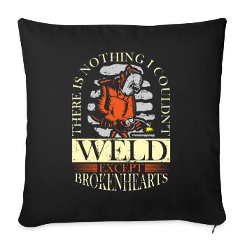 Welders Gifts, Funny Welder Welder Shirt, Welding - Sofakissenbezug 45 x 45 cm - Schwarz - Vorne