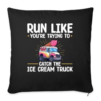 Xxxx Vêtements de marathon de coureur - Housse de coussin décorative 45 x 45 cm - noir - Devant