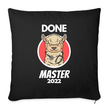 Fait Cadeau de maîtrise - Housse de coussin décorative 45 x 45 cm - noir - Devant