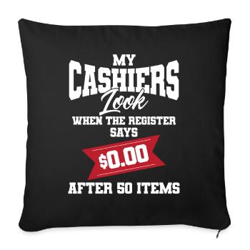 Coupon Shopper Discount Couponer Vente à prix réduit - Housse de coussin décorative 45 x 45 cm - noir - Devant