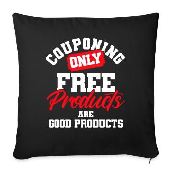 Coupon Shopper Discount Couponer Vente à prix réduit - Housse de coussin décorative 45 x 45 cm - noir - Devant