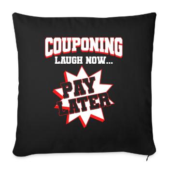 Coupon Shopper Discount Couponer Vente à prix réduit - Housse de coussin décorative 45 x 45 cm - noir - Devant