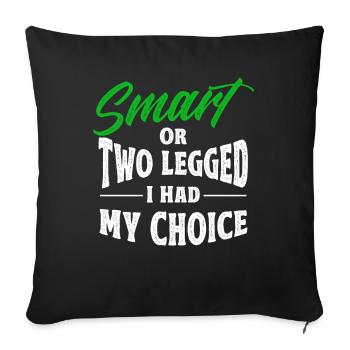 Handicap Amputee Amputation Prosthetic Leg - Sofa pillowcase 17,3'' x 17,3'' (45 x 45 cm) - black - Front
