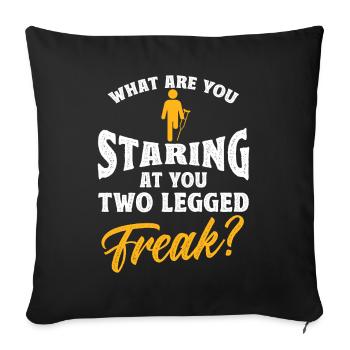 Handicap Amputee Amputation Prosthetic Leg - Sofa pillowcase 17,3'' x 17,3'' (45 x 45 cm) - black - Front