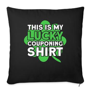 Coupon Shopper Discount Couponer Vente à prix réduit - Housse de coussin décorative 45 x 45 cm - noir - Devant