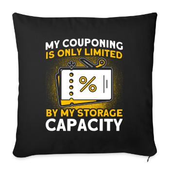 Coupon Shopper Discount Couponer Vente à prix réduit - Housse de coussin décorative 45 x 45 cm - noir - Devant