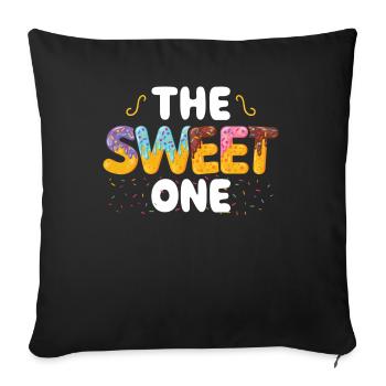Le Sweet One | | d’anniversaire familial correspondant - Housse de coussin décorative 45 x 45 cm - noir - Devant