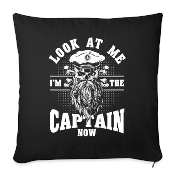 Boat Lovers Boat Captain Captain Captains - Sofa pillowcase 17,3'' x 17,3'' (45 x 45 cm) - black - Front