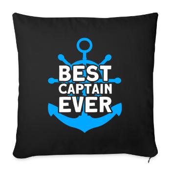 Boat Lovers Boat Captain Captain Captains - Sofa pillowcase 17,3'' x 17,3'' (45 x 45 cm) - black - Front