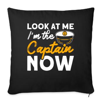 Boat Lovers Boat Captain Captain Captains - Sofa pillowcase 17,3'' x 17,3'' (45 x 45 cm) - black - Front