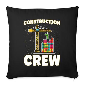 Module de serrage d’équipage - Housse de coussin décorative 45 x 45 cm - noir - Devant