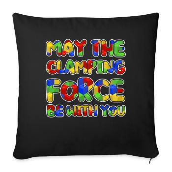 Build clamping block building block - Sofa pillowcase 17,3'' x 17,3'' (45 x 45 cm) - black - Front