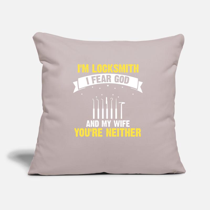 Lockpicking Expert Unlocking Service Lock Papa Sofa pillowcase 17,3'' x 17,3'' (45 x 45 cm)